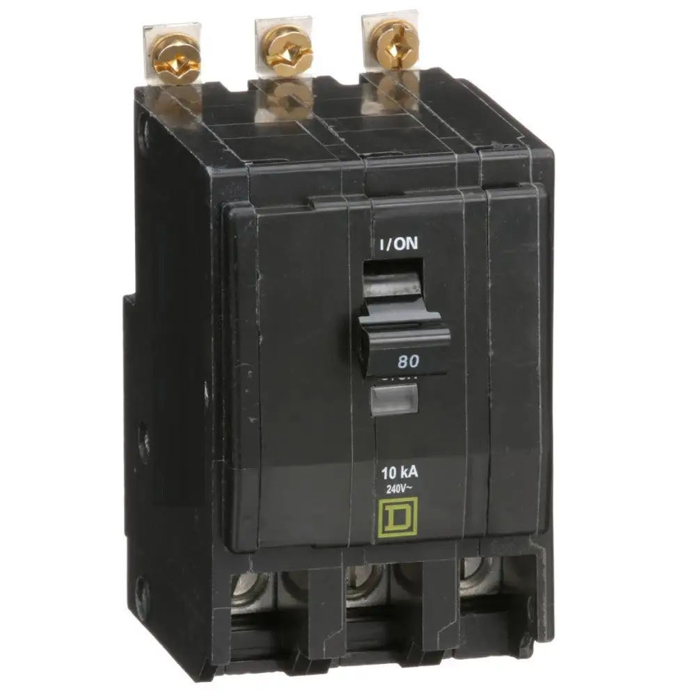 Industrial de Alta Gama Interruptor termomagnetico qob380 3x80a atornillable 10ka 120-240v schneider electric