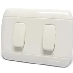 INTERRUPTOR DOBLE P/ EMPOTRAR MARFIL con Alta Capacidad