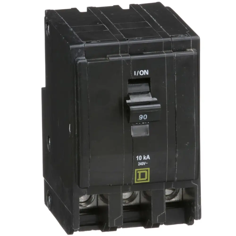 Resistencia de Potencia Interruptor termomagnetico qo390 3x90a enchufable 10ka 240v schneider electric