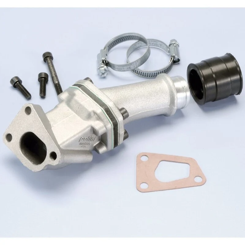 Adaptador Roscado Colector admisión Polini Vespa PK, 3 agujeros, carburador CP (215.0233)