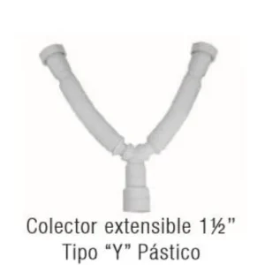 Colector extensible doble 1 1/2" FM - FERMETAL para Sistemas de Alta Presión