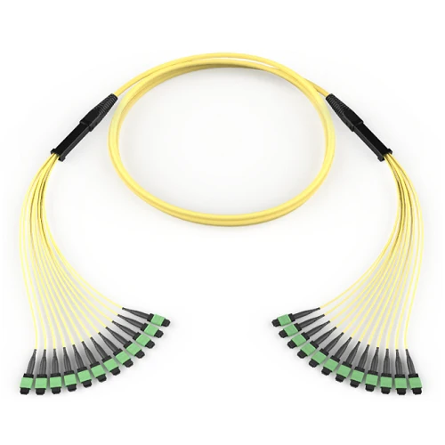 295" Feet EDGE MTP Trunk Compatible OS2 144F Distribution Non-armored Indoor Plenum Cable to MTP 12F Non-Pinned 33" Legs G...