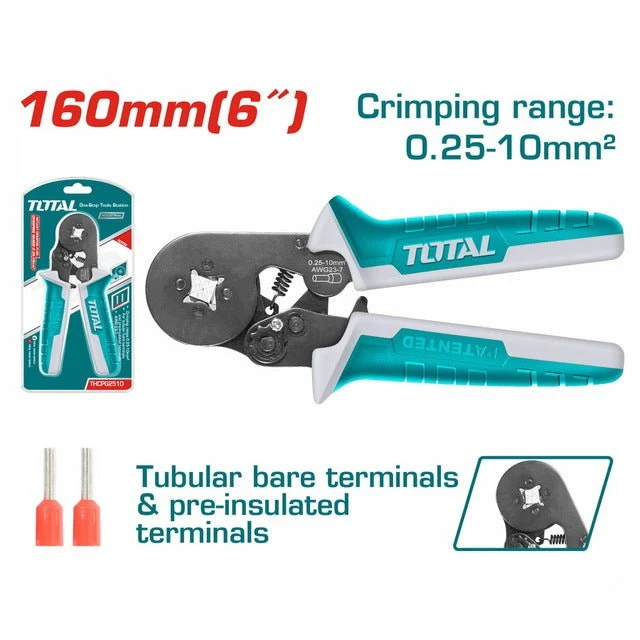 Pince Sertir Cliquet THCPG2510 10-24 AWG 3 En 1 Total