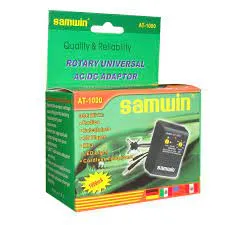 ADAPTADOR REGULABLE AC DCA 1.5v 12v 1a AT 500 "SAMWIN"