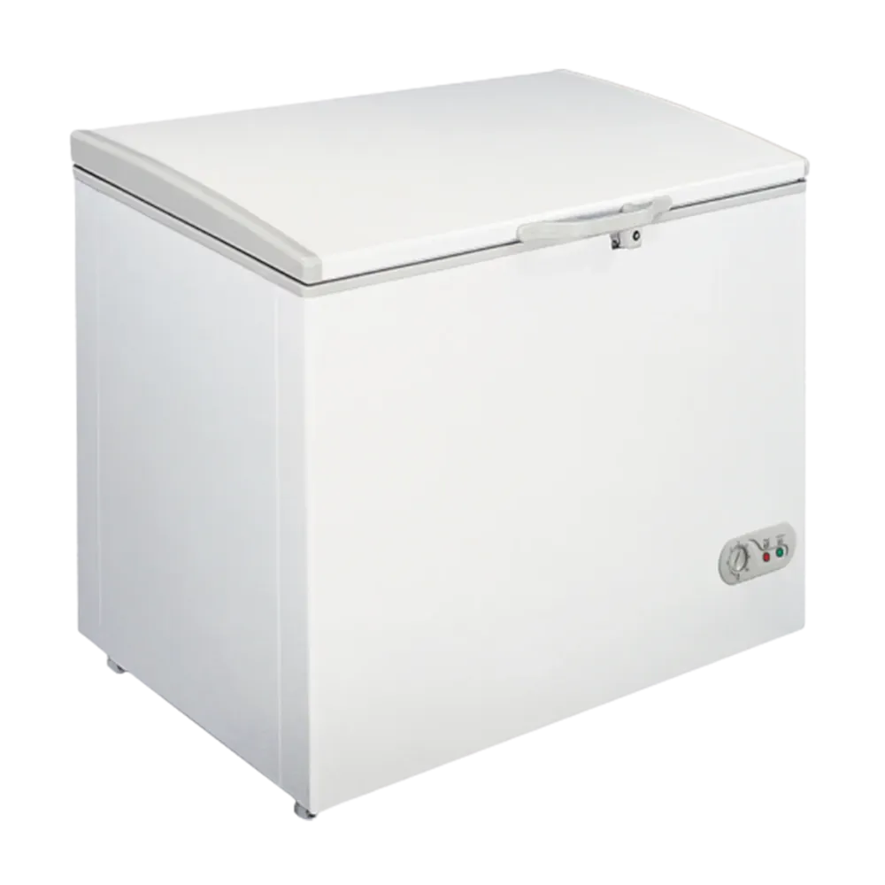 Congelador horizontal Exclusivo Levella® de 8.0 pies cúbicos, color blanco. Control de temperatura ajustable.