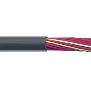 Alpha Wire F18017LW 18 AWG 17 Conductor Azul Unshielded PVC Insulation 600V Industrial Series F Continuous Flex Cable