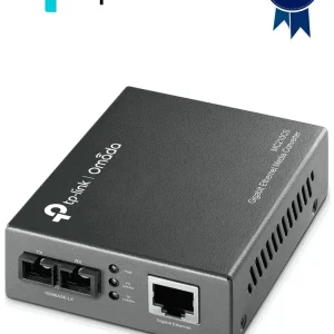 TP-LINK MC210CS - Convertidor de Fibra Óptica Monomodo con 1 puerto RJ45 10/100/1000 Mbps y puerto de fibra óptica SC 1000...