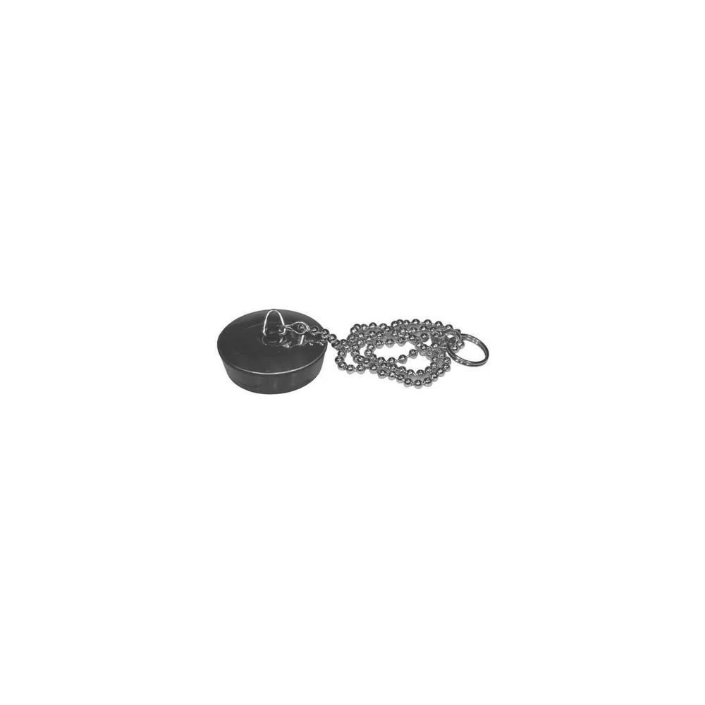 Tappo gomma nera per vasca misura media diam. 31 mm