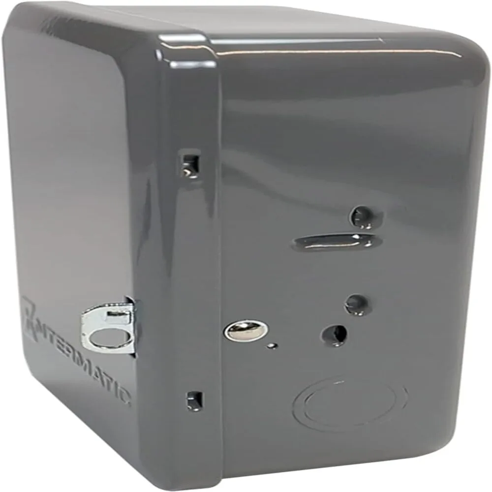 Control electronico 24 hrs 2 circ 120-277v ca 2spst con caja metalica para interiores intermatic con Luz de Señalización