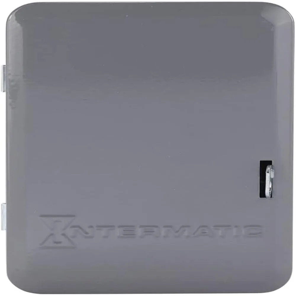 Control electronico 24 hrs 2 circ 120-277v ca 2spst con caja metalica para interiores intermatic con Luz de Señalización