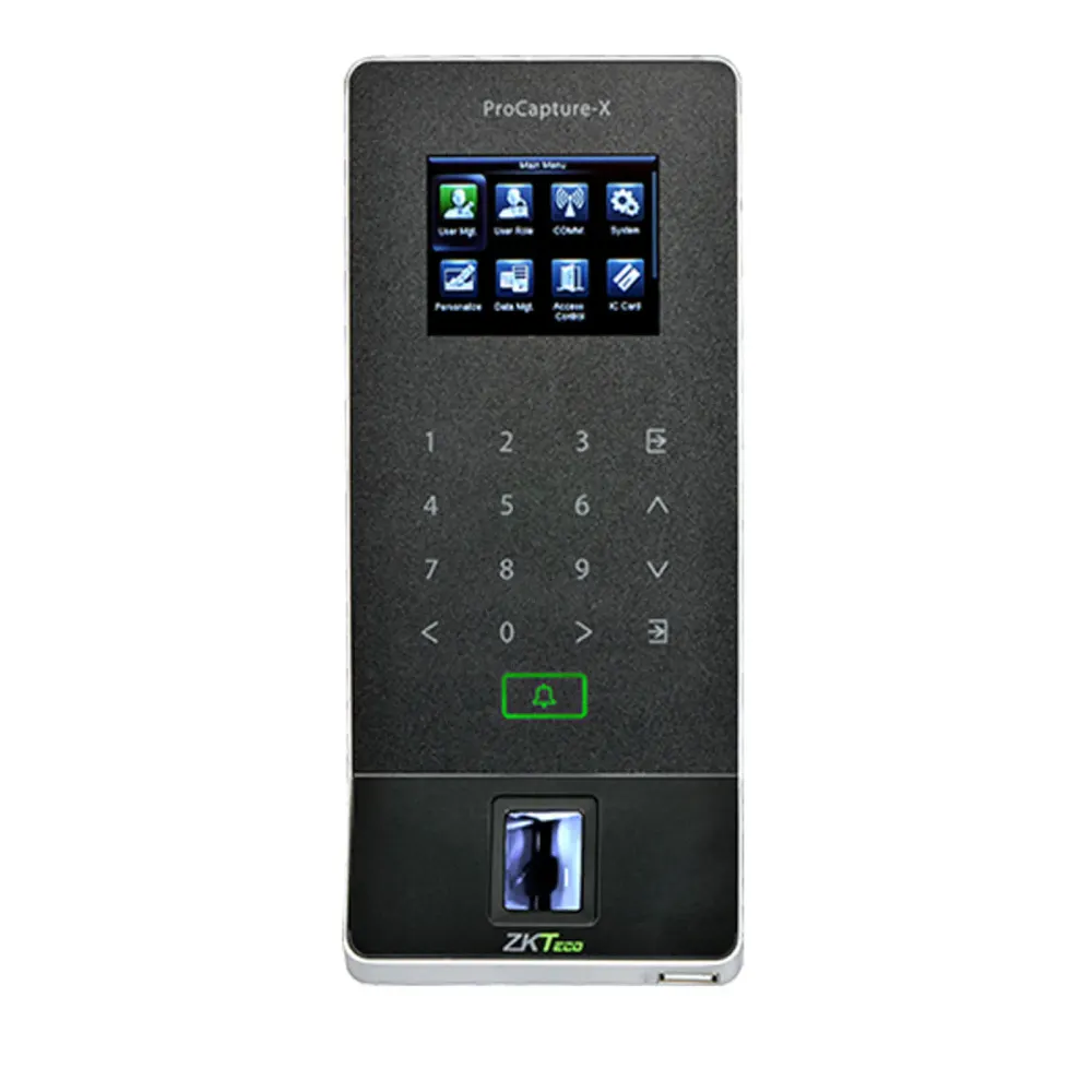 Zkteco procapturexid - control de acceso profesional / 20000 huellas / seda id
