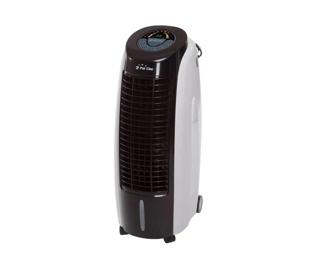 Climatizador evaporativo portátil con panel LED de control digitalizado con 6 velocidades, temporizador (24h) y oscilación...