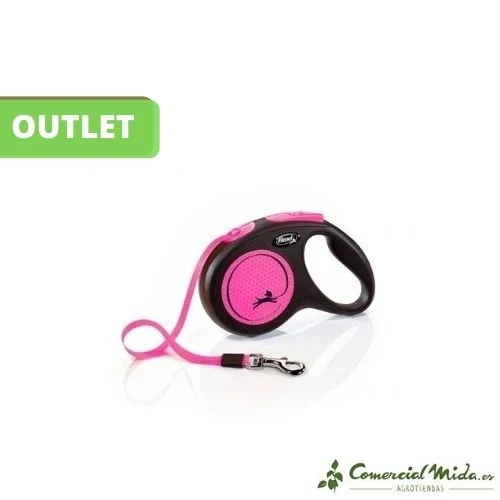 [OUTLET] Correa FLEXI Actual Neon Cinta Reflectante,Talla S, Rosa (Cinta 5M) para Equipo Pesado