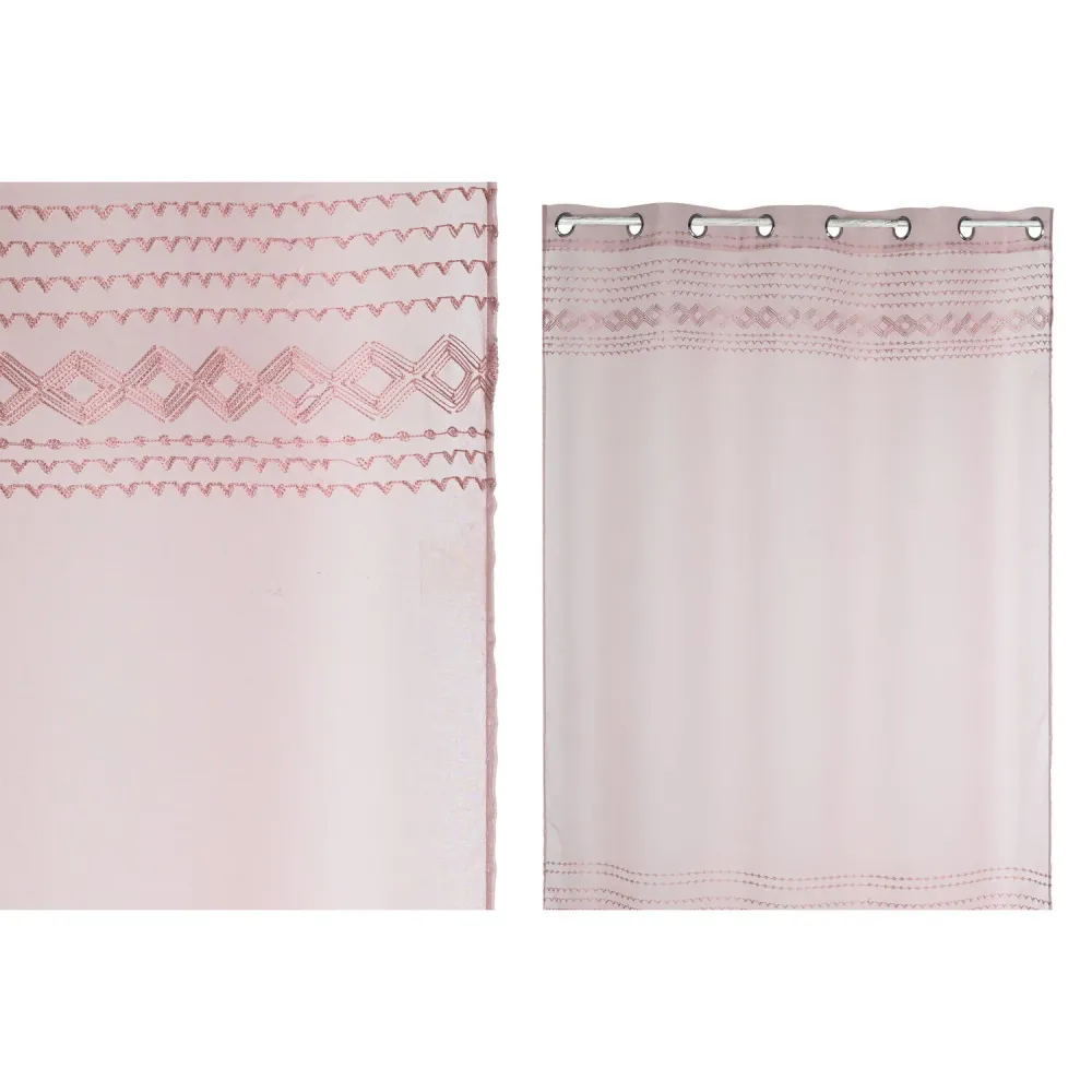 CORTINA POLIESTER 140X260 ROSA PALO