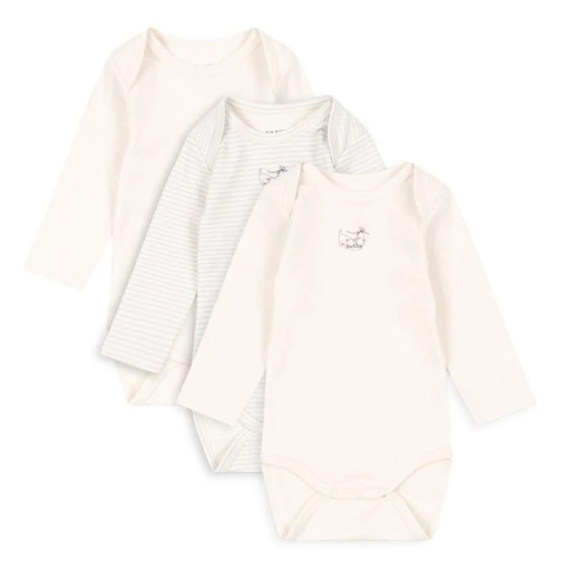 Fanga Fontana Fio Body - Langærmet - Stripe - 3-pak - OCS - Azul Mix