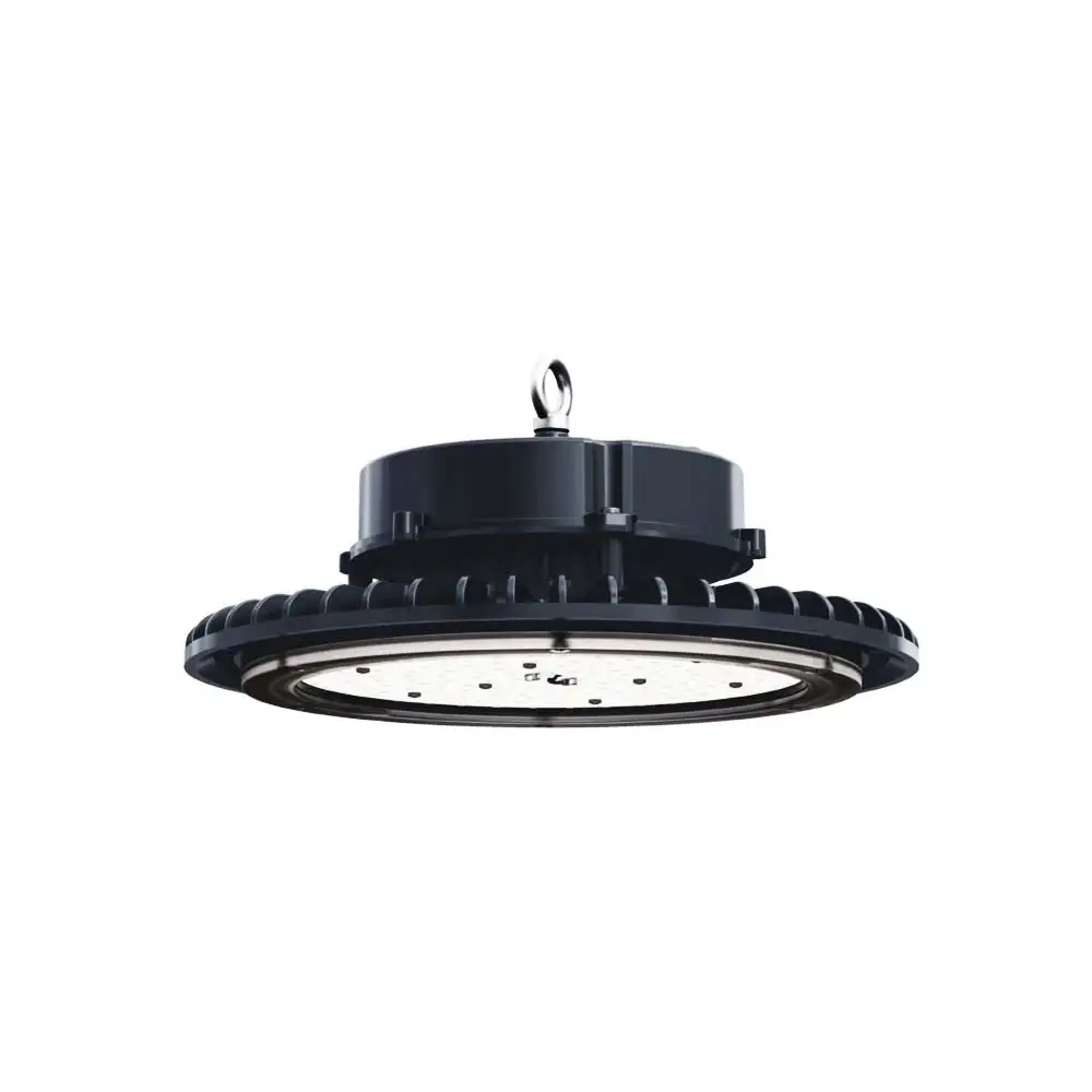 Luminario led industrial highbay basico 150w/100-305v. Gris acero 6000k luz de dia electromaghae 2023* con Malla de Alta R...