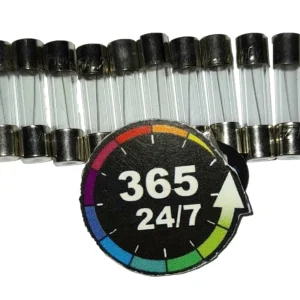 FUSIBLE 5x20 15A 250V CRISTAL (10 UNIDADES) Compatible con Circuitos de 480V