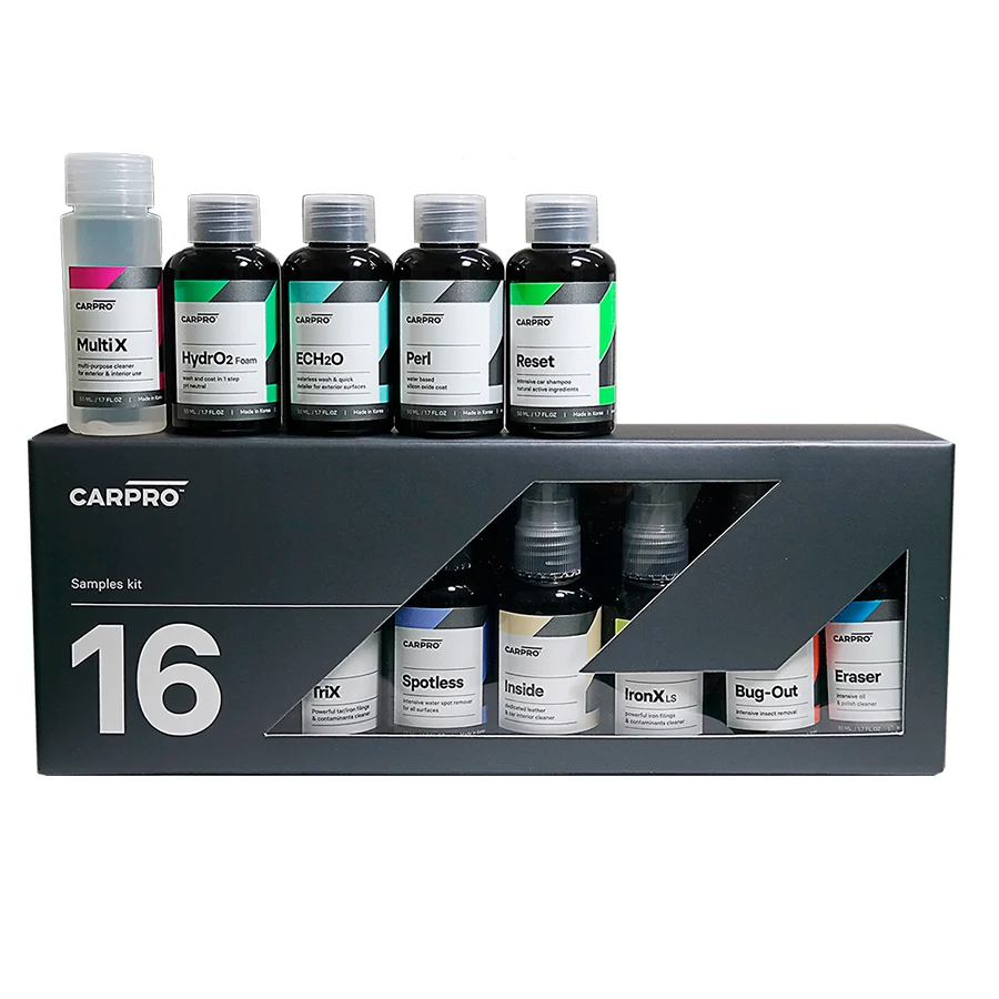 Cube - 16 productos (Samples de 50ml) Diseño de Fondo Plano