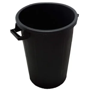 Cubo de Basura Bim Industrial Irrompible 100 L. - Polietileno Negro - Resistente y Duradero para Uso Comercial