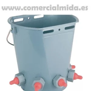 Bomba de Trasvase Cubo KERBL tetón 8L para corderos (5 salidas) - Ref: 1520