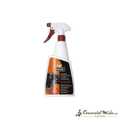 Detergente Concentrado OKFUEGO FLOWER Spray Limpiador Desengrasante para Barbacoas 750 ml
