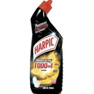 Toallitas Húmedas Harpic Limpiador desinfectante Max Power WC Citrus 750 cc