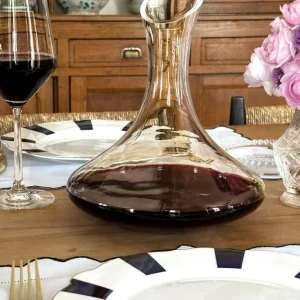 Glas-Dekanter mit schrägem Ausguss