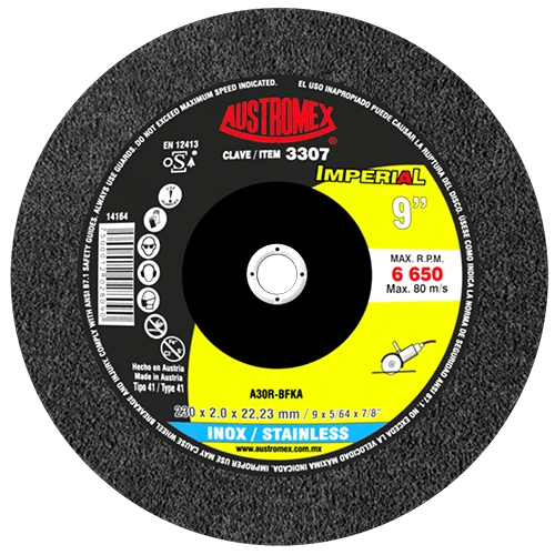 Disco de corte preciso para acero inoxidable Austromex Paquete de 10 Unidades