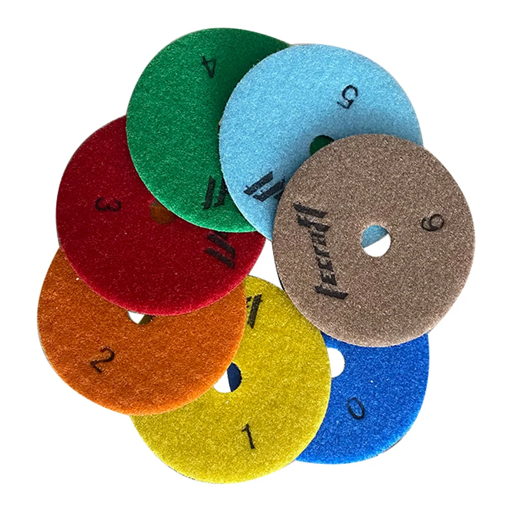 Rueda para Lijadora Set de discos para pulir mármol 7pzas marca Tecraft Industry