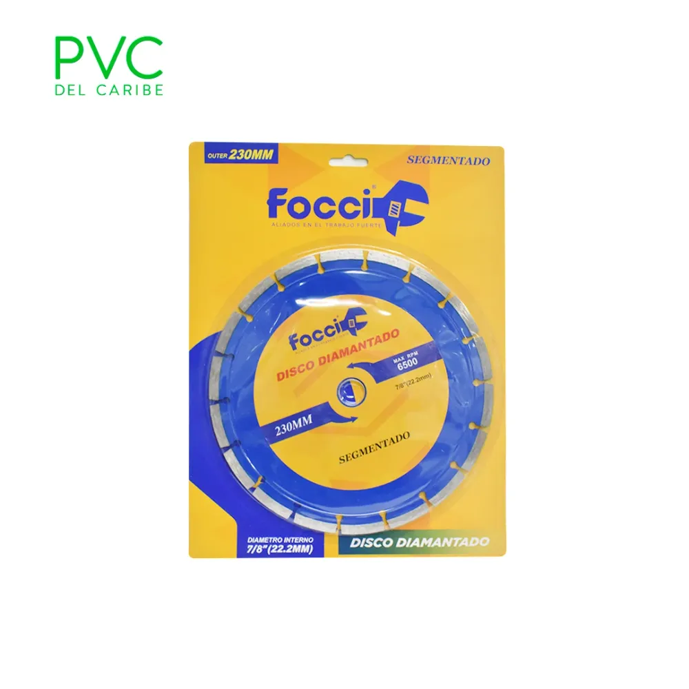 DISCO DIAMANTADO SEGMENTADO 9" FCTOOLS con 3 Puntas de Goma