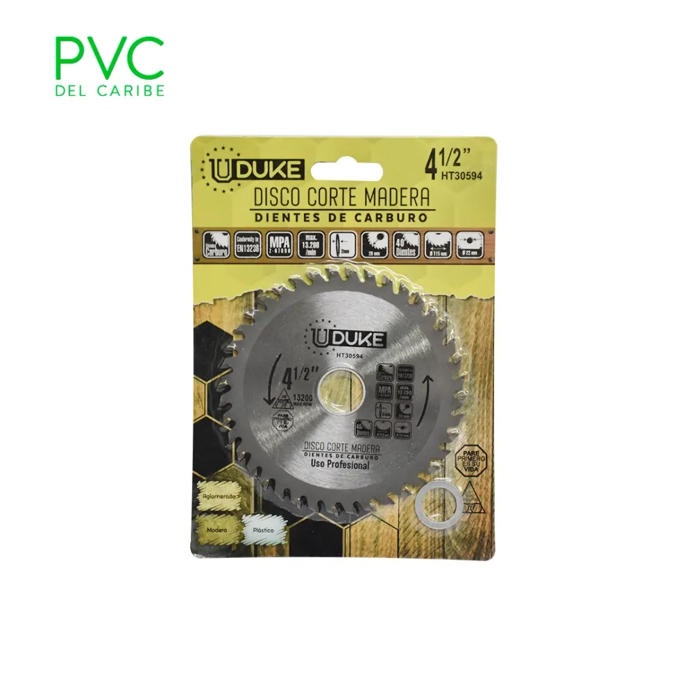 DISCO MADERA 4-1/2 X 40 DIENTES UDUKE por 50 Unidades