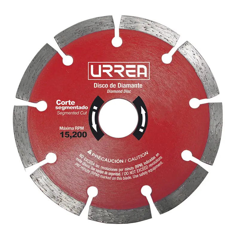 Sistema de Acabado Disco de diamante uso industrial corte segmentado de 7?, Ddis7 urrea