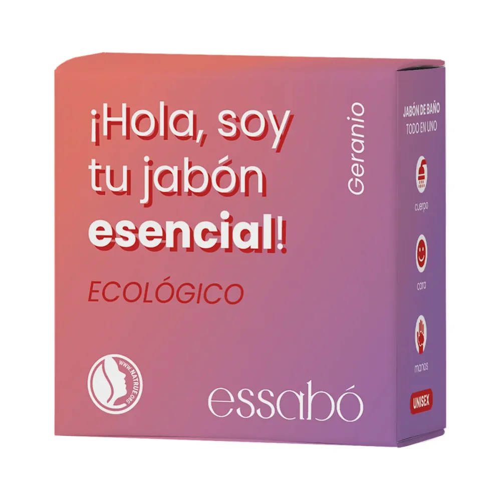 Jabón Sólido Ecológico Necesario Geranio ESSABÓ 120 g