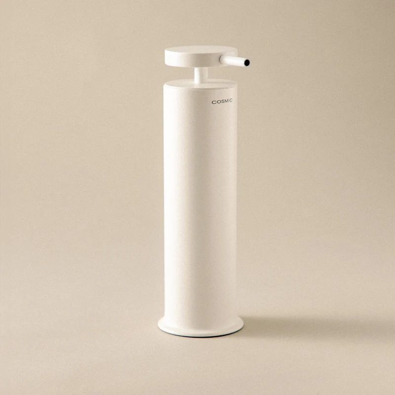 Soporte para Toallas Dispenser sapone da appoggio acciaio della collezione 'Geyser' Cosmic - Bianco satinato