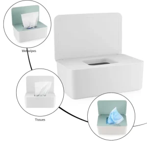 Dispensador para toallitas húmedas color blanco | Resistente la Corrosión