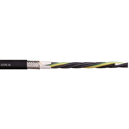 Igus CF35-UL-15-04 16 AWG 4C Stranded Bare Tono cobre Shielded TC Braid PVC 1000V Chainflex CF35-UL Motor Cable