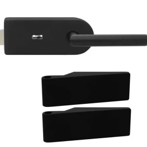 Juego De Herrajes Negro Mate Para Puertas Interiores De Vidrio (Cuadradas) MSL-3492