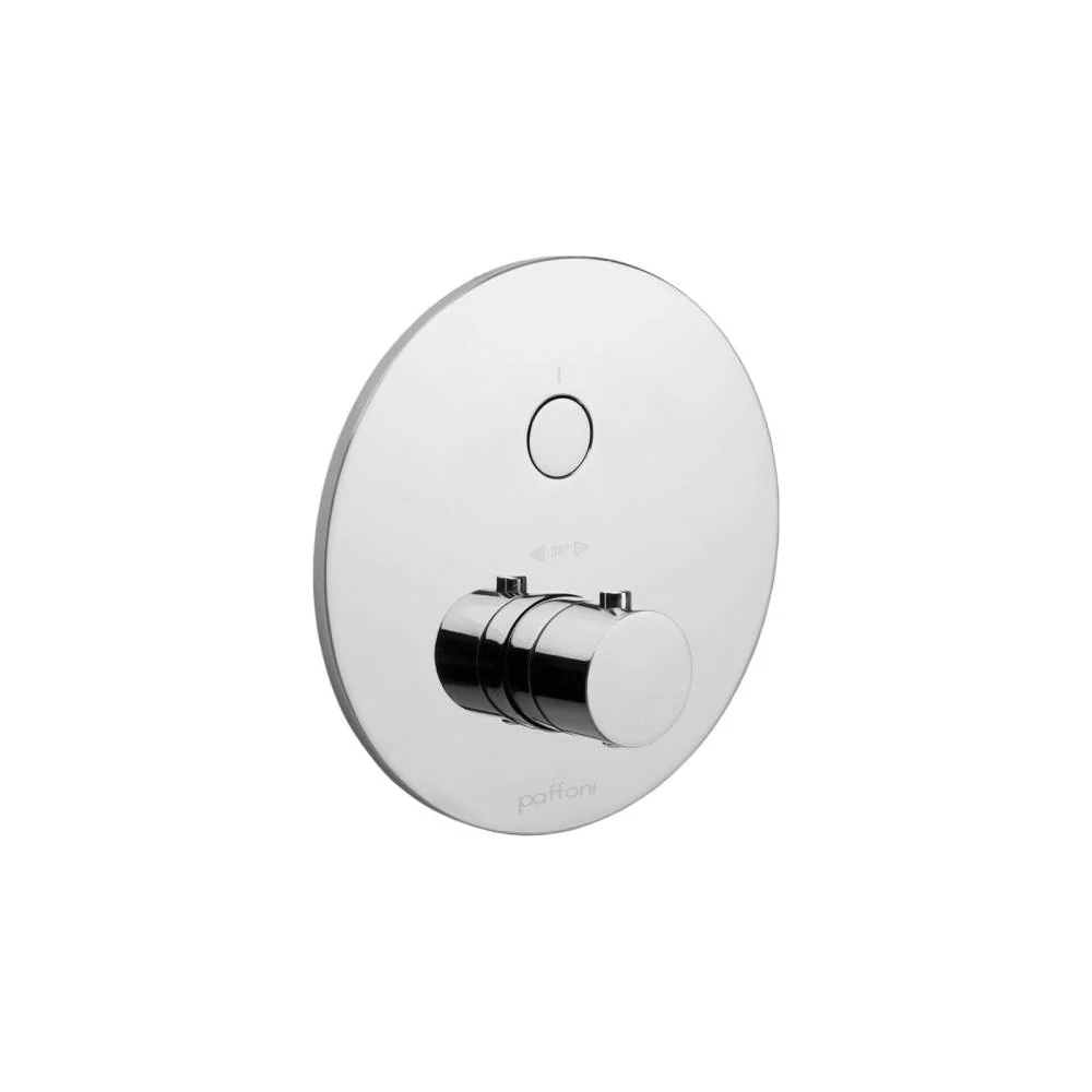 Mezclador empotrado ducha termostático serie Práctico Box modelo CPT013CR cromo Paffoni