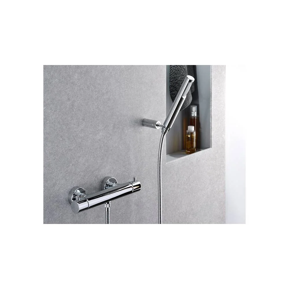 Miscelatore termostatico doccia con duplex serie Light modello LIQ168DCR cromo Paffoni | Portátil | Completo
