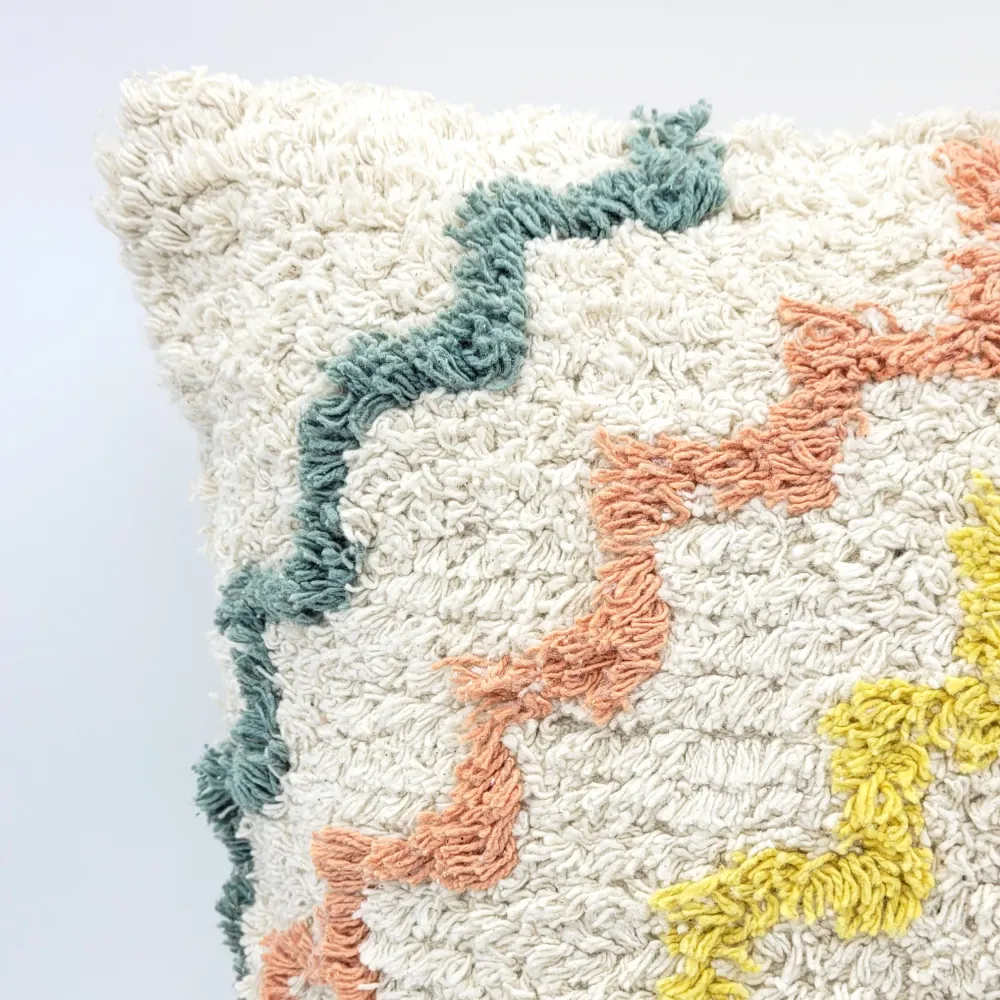 Cojín algodón de varios colores 45X10X45 cm