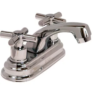 Rugo Mezcladora Para Lavabo Con Chapeton 4" Acabado Cromo Modelo 23-CRM