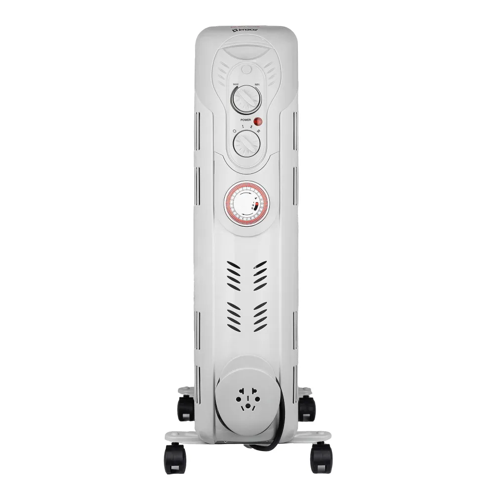 Termoradiador de 11 Celdas Imaco OFR11AO – 2500 W, 3 Niveles de Calentamiento, Timer 24 Horas