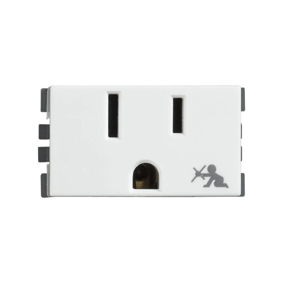 Contacto 2p+t con seguridad 10a 127v Simon 25 plus blanco
