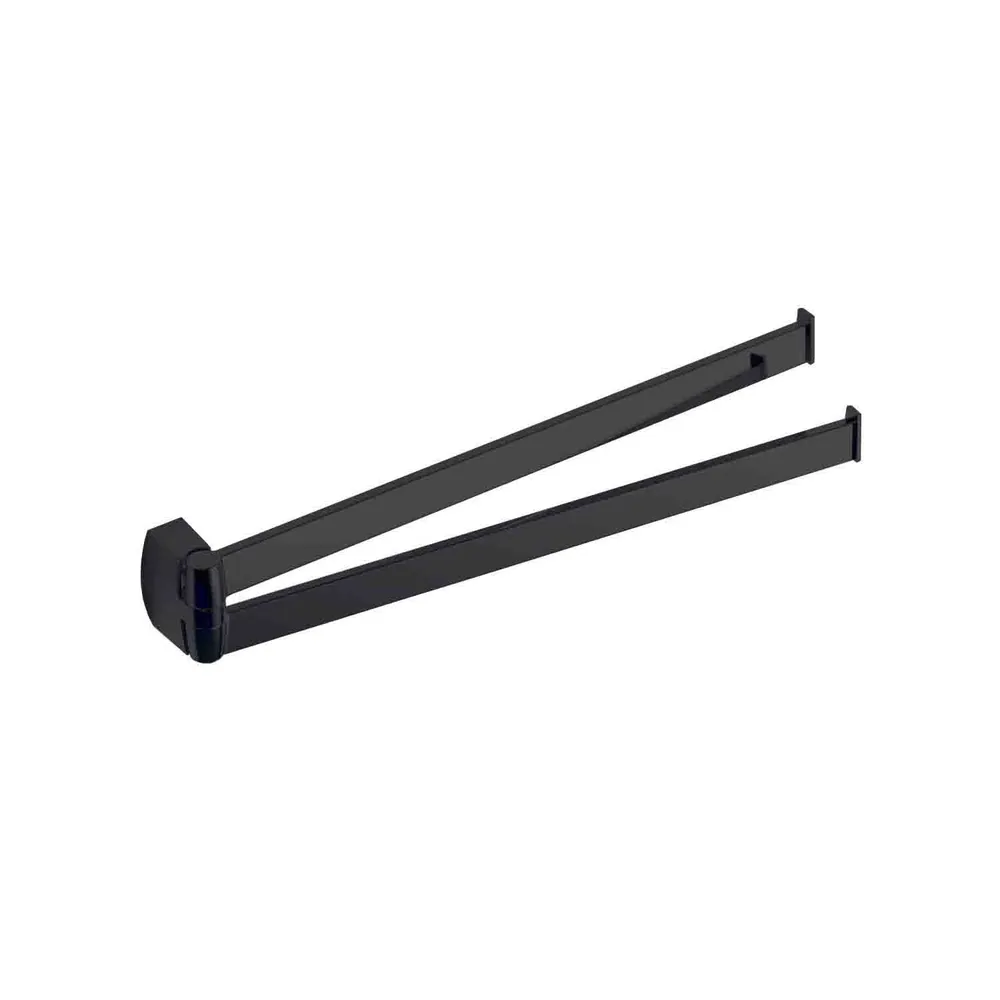 Porta salvietta doppio snodo ottone nero collezione Trenta di Colombo Design