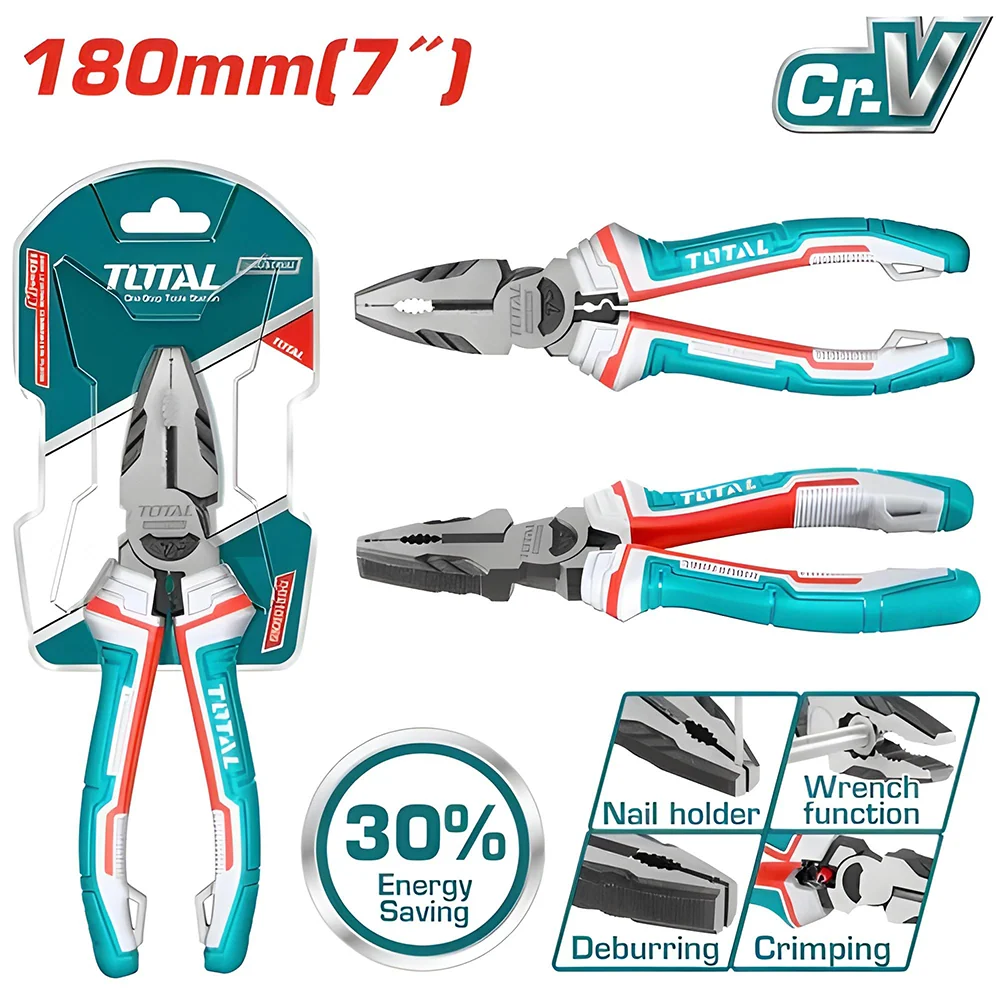 Resistente Productos Químicos ALICATE 7" INDUSTRIAL TOTAL (THT210706S)