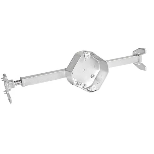 4 Inch Octagon Fan And Fixture Support Box 2-1/8 Inch Deep Old Work Bar Hanger 54171-FANOW (Pack 25)