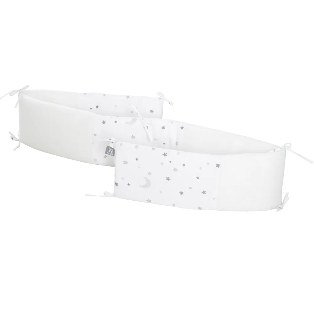 safe asleep®' Bumper Cómodo Air 'Star Magic Grey', Air Circulating, AIR-Balance System
