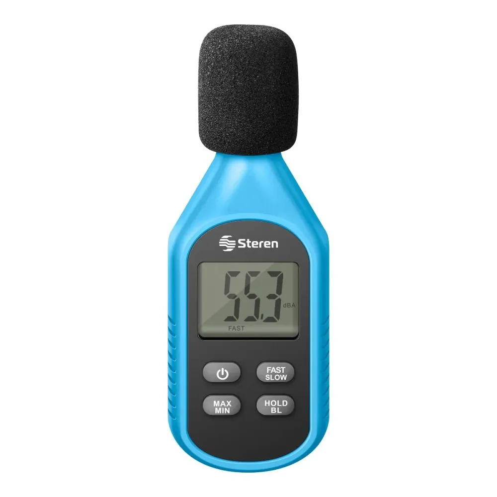 Decibelímetro con pantalla (sonómetro) ultra compacto STEREN HER-404