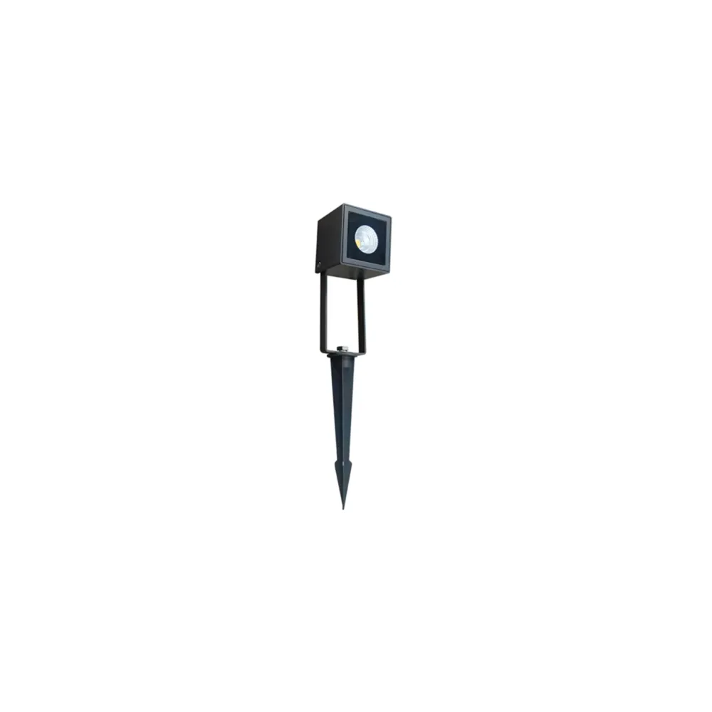 Slp luminario para jardin de led cob 10w 100-265v 3000k 470lm ip54 38 irc>80 cuerpo de aluminio color negro philco
