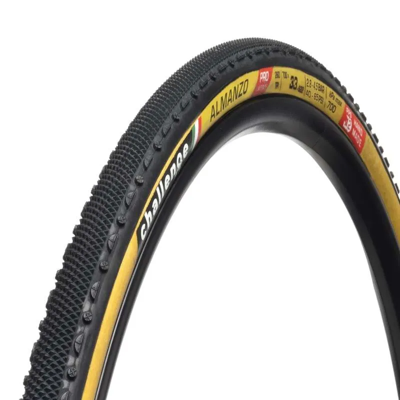 Unidad de Mantenimiento Neumático CHALLENGE HCL Almanzo Pro 700X33 Blk/Tan